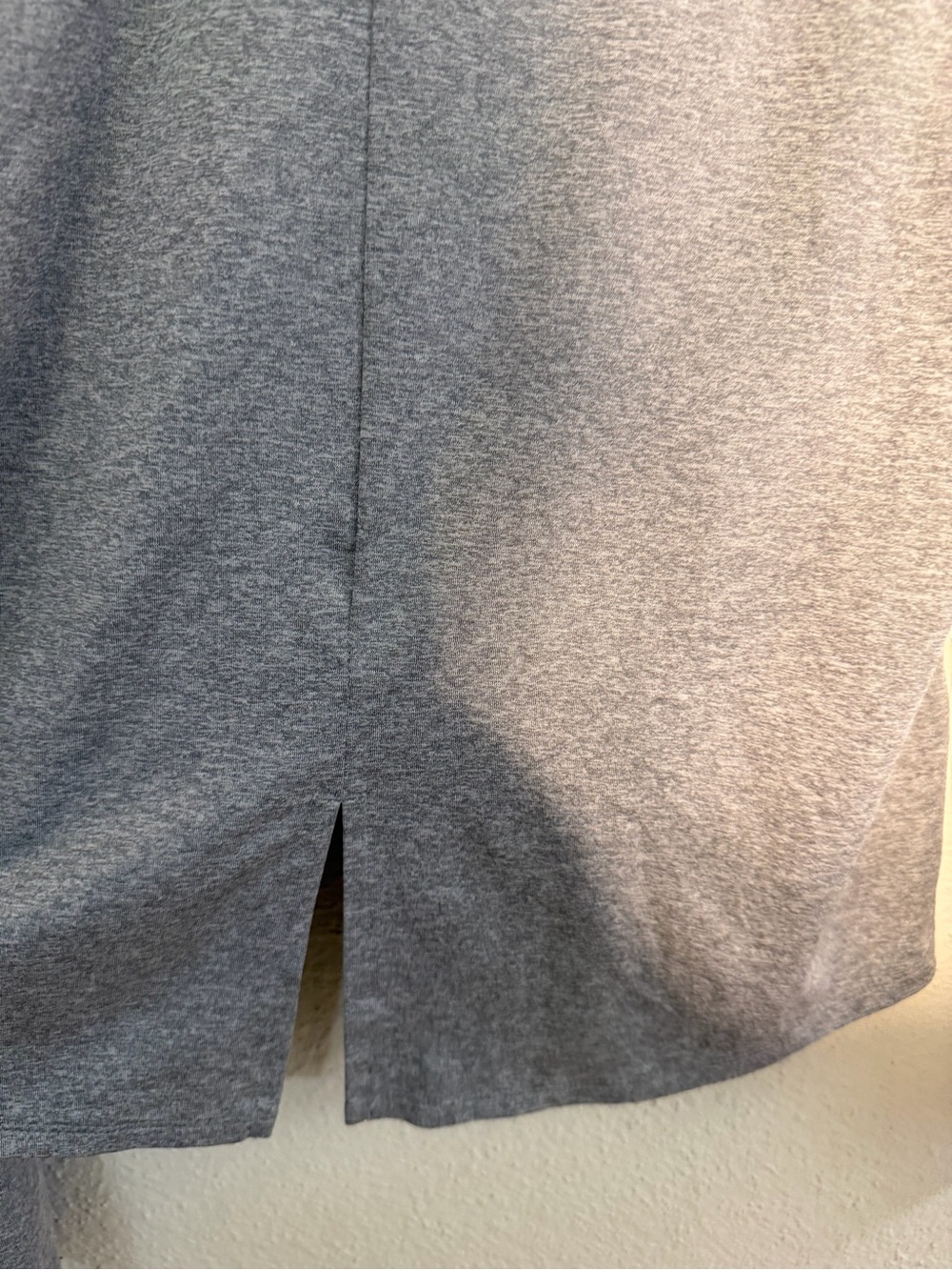 Athletic Works Gray Long Sleeve Tee with Pink and Black Stripe - Picture 6 of 7